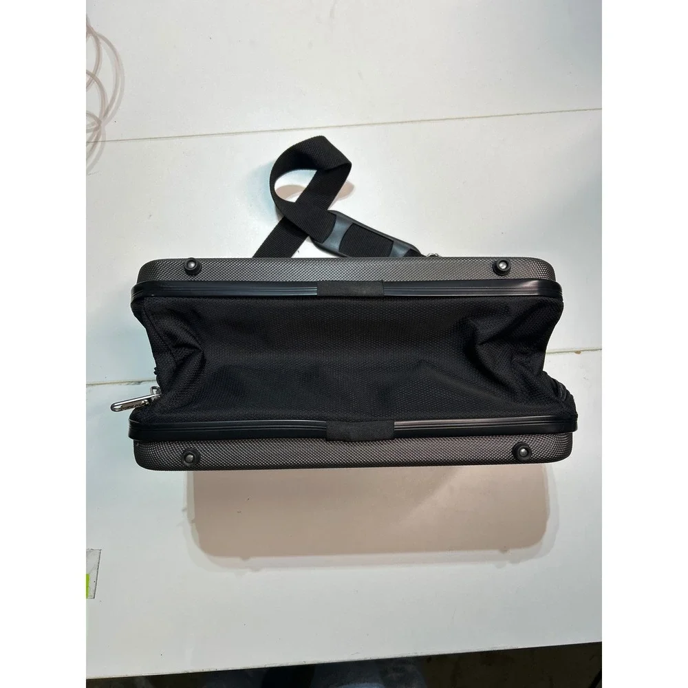Aerolite Hard Luggage Bag Grey Hard Shell Carry On Holdall‎ Shoulder Strap